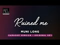 Ruined Me Muni Long Original Key Karaoke Piano Instrumental Cover With Lyrics