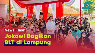 Di Tengah BBM Naik, Presiden Jokowi Bagi-bagi BLT di Bandar Lampung