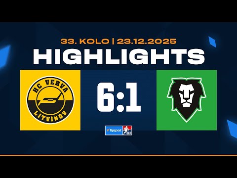 Highlights | HC Verva Litvínov vs. BK Mladá Boleslav 6:1 | 23.12.2025