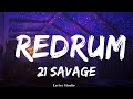 21 Savage - redrum  || Music Washington