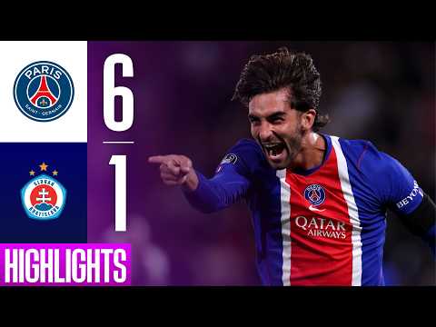 Résumé du match PSG - Slovan Bratislava (6-1) en Ligue des Champions