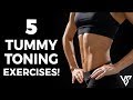 HOW TO FLATTEN YOUR STOMACH (5 Tummy Toning Exercises)