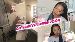 DIY Vanity/Filming Tour: Small Space Edition💕