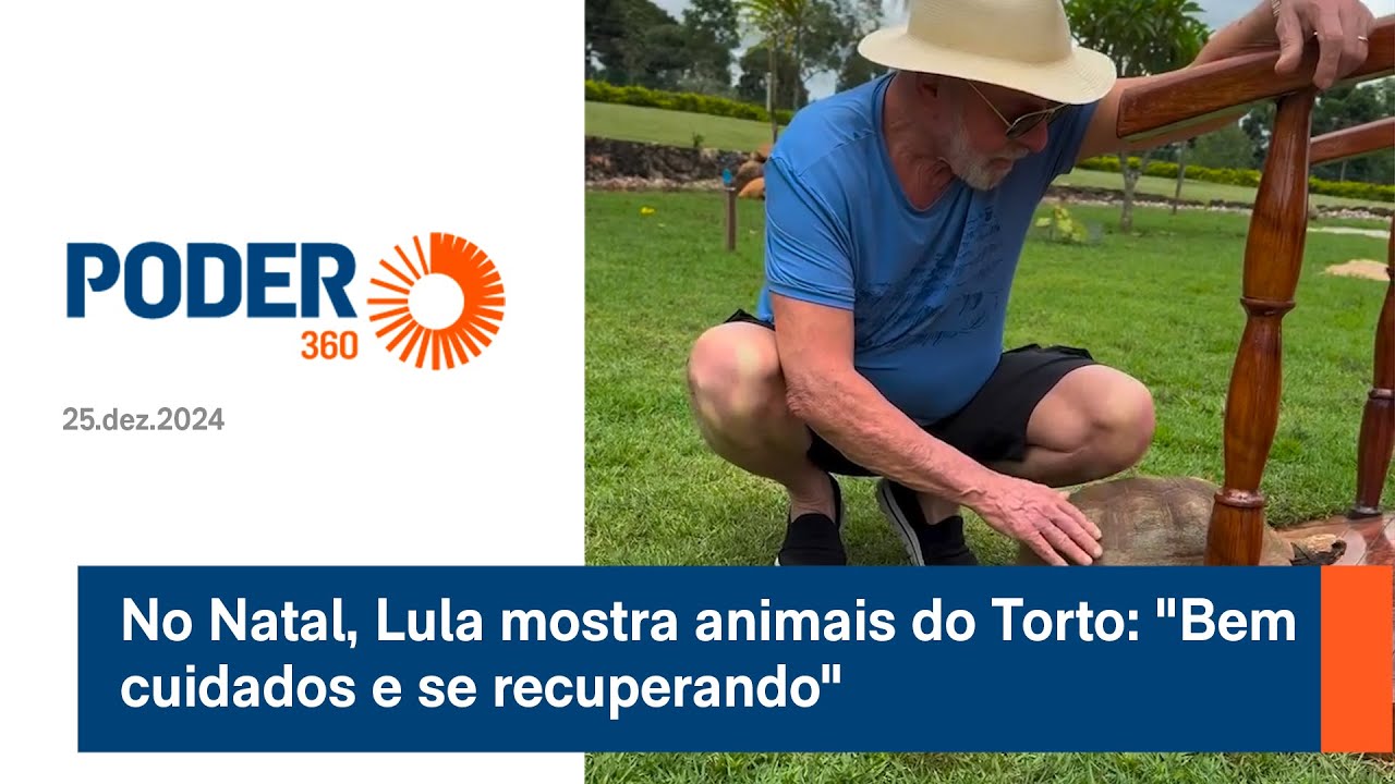 No Natal, Lula mostra animais do Torto  "Bem cuidados e se recuperando"