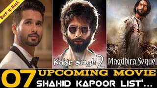 Shahid kapoor Upcoming Movie 2022। Shahid Kapoor All'movie list'। Star cast & realese date