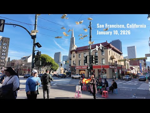 Walking San Francisco, California's LITTLE ITALY & CHINATOWN (January 10, 2026)
