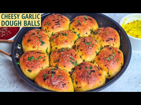 Cheesy Garlic Dough Balls Recipe | Pizza Express Dough Balls | Cheesy Garlic Bread Recipe
