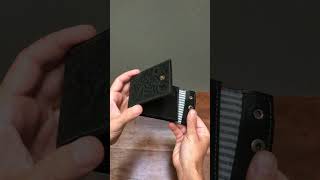 Video de Billetera de cuero Button Black