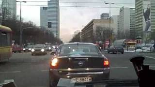preview picture of video 'Drive through Warsaw on a Saturday afternoon in Winter'