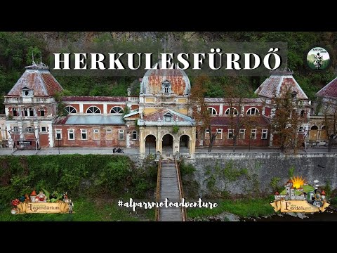 Herkulesfürdő és az omladozó Szapári fürdő  #alparsmotoadventure Băile Herculane