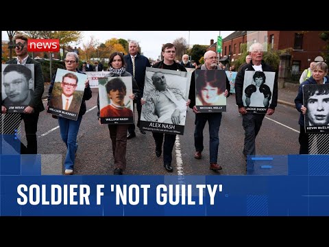 Paratrooper known as 'Soldier F' not guilty of Bloody Sunday murders