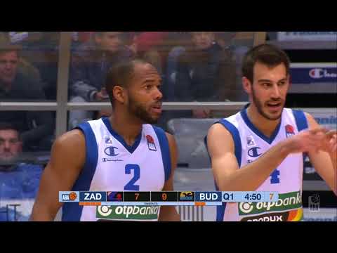 ABA Liga 2017/18, Round 12 match: Zadar - Budućnost VOLI (15.12.2017)