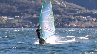 preview picture of video 'Windsurf - Cremia 4 gennaio 2015 - Foehn'