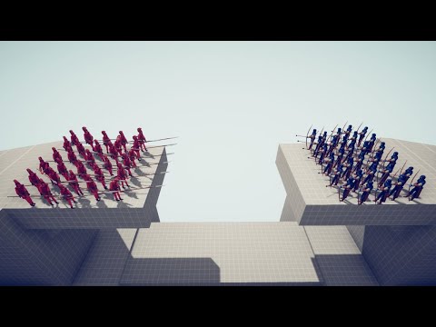 30 Vs 30 Red and Blue TABS totally accurate battle simulator unit fight tournament gameplay