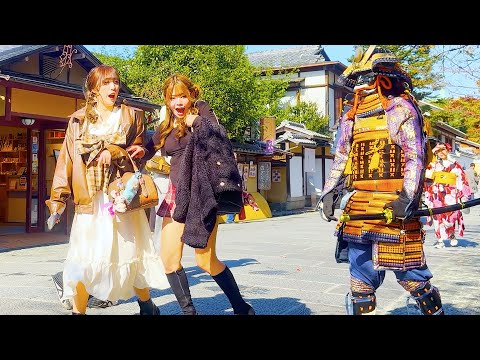 #133 SAMURAI Statue Prank in Kyoto Japan 🌟Christmas special🌟 Awesome Shogun Mannequin prank