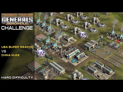Command & Conquer: Zero Hour - Challenge - USA Super Weapon vs China Nuke [Hard] 1080p