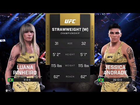 UFC 5 Gameplay Luana Pinheiro vs Jessica Andrade