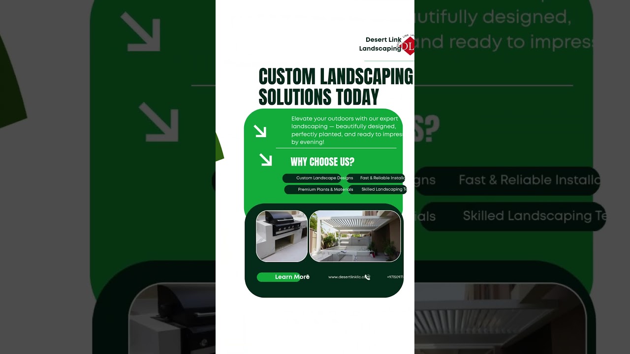 At Desert Link, we bring creativity and precision to every landscaping project.