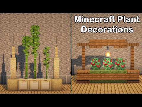 Game Content - Minecraft: 4 Simple & Amazing Plant Decorations ! | All Biomes Plant Decorations