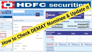 Unlock the Secret of Nominee Updating in Your HDFC Demat Account!