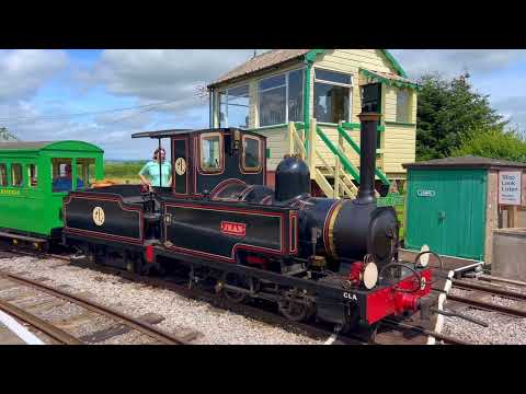 ALL ABOARD THE PINES EXPRESS WITH THE DJI OSMO ACTION 3 ON THE GARTELL LIGHT RAILWAY 23RD JULY 2023