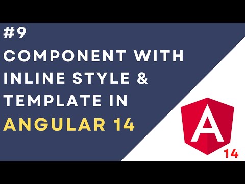 Component With Inline Style Template Angular Template Vs Templateurl Angular Tutorial