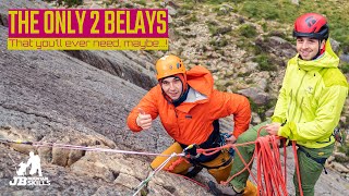 The Only 2 Belay Set Ups You'll Ever Need, Maybe! Ft. The Blue Ice Cuesta Adj Harness.