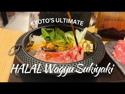 🇯🇵 Kyoto’s Hidden Gem! Halal Wagyu Sukiyaki at HALRA | Muslim-Friendly Fine Dining in Japan