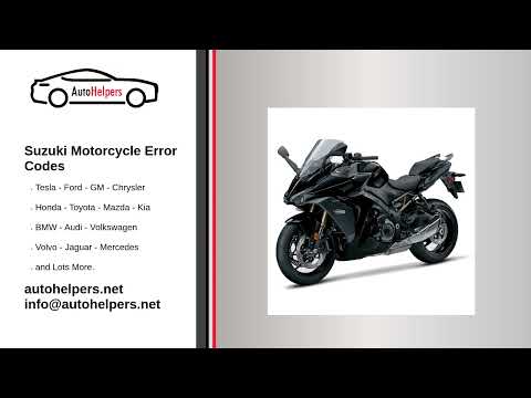 Suzuki Fault Code List