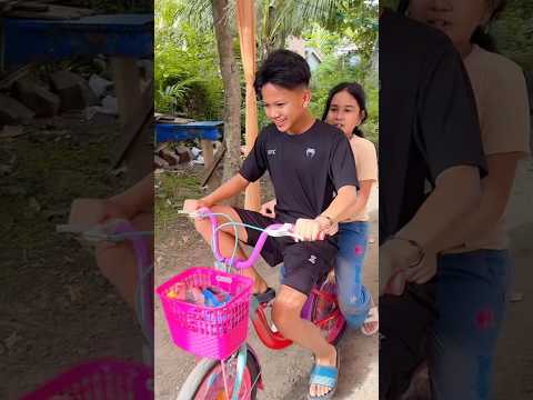 #shortvideo farel prayoga & vania latifa bersepeda di rumah nenek aceh