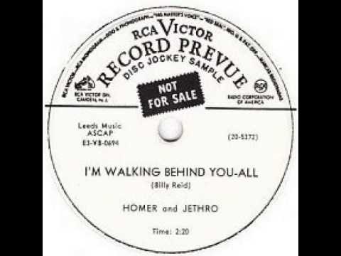 "I'm Walking Behind You-All" - Homer & Jethro (1953 RCA Victor)