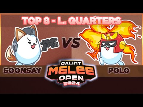 Soonsay (Fox) vs Polo (Captain Falcon) - Galint Melee Open 2024 - Melee Top 8: Losers Quarters