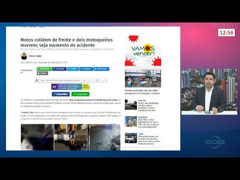 Notícias do Portal O Dia com o repórter Tárcio Cruz 24 01 2022