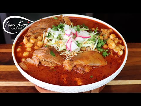Pozole Rojo de Puerco ( Pork Red Pozole )