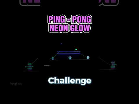 Glow in the dark table tennis || #tabletennis #pongfinity #viral