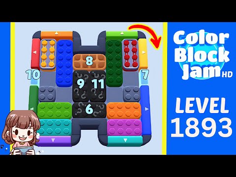 Color Block Jam Level 989 (1893) Solution Walkthrough