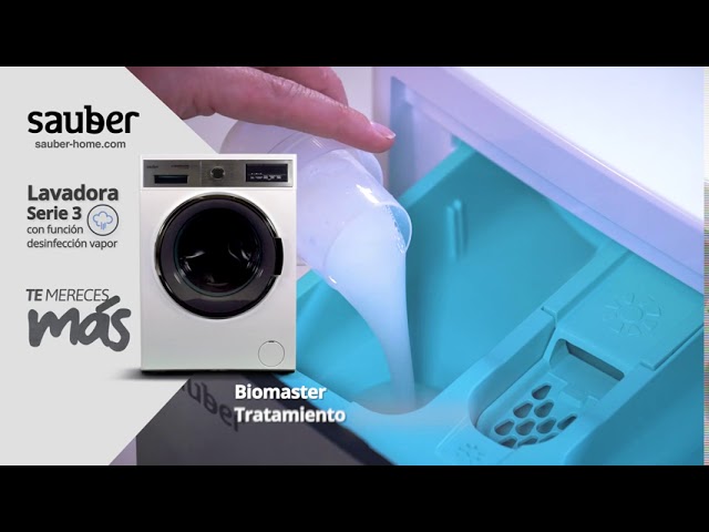 Sauber Serie 3-914 Lavadora de Carga Frontal 9Kg D Blanco video