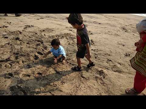 Sai Udbhav Manjigani playing in beach(2)
