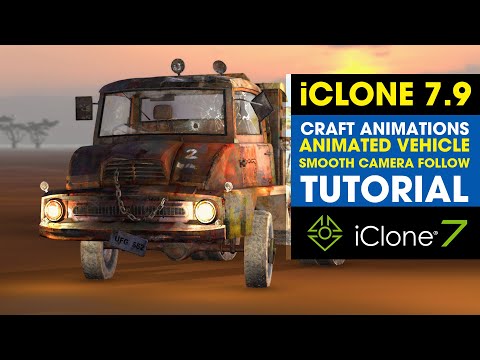 iClone 7.9 Animation ~ How to Use Craft Animations Plugin Data with Smooth Camera Follow in iClone.