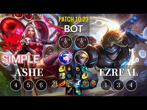 WEA Simple Ashe vs Ezreal Bot - KR Patch 10.23
