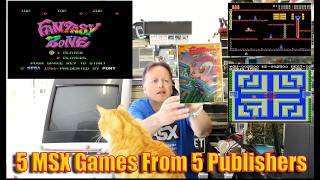 5 MSX Games From 5 Publishers (Ghost House, Othello, Hole in One Pro, Mopiranger, Fantasy Zone)