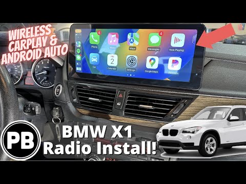2009 - 2015 BMW X1 Tesla Screen Install | Wireless CarPlay / Android Auto
