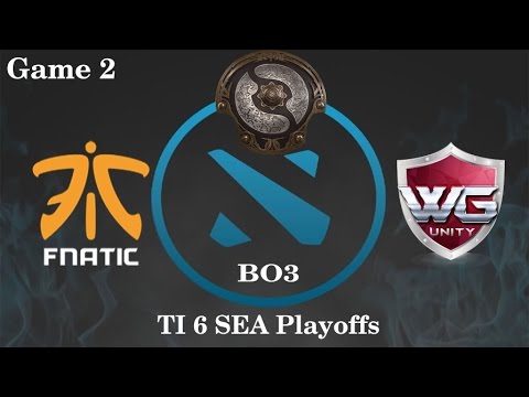 Fnatic vs WG.Unity Highlights Game 2, TI 6 Playoffs, Mega Creep Comeback