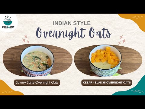 Delicious Indian Style Overnight Oats Recipe | Healthy Breakfast Ideas! #Nutfree #healthy #vegan