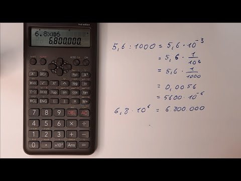 Was zeigt denn der Taschenrechner da an? (Exponentialschreibweise, Zehnerpotenzen)