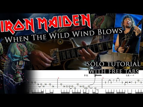 How to play Adrian Smith's solos #25 When The Wild Wind Blows (with tablatures and backing tracks)