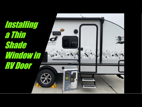 How to Cut a RV Door to Install a AP Products Thin (Slim) Shade Window and Great Tips- Step by Step