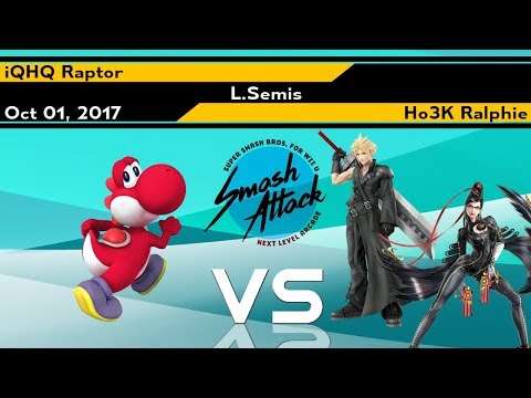 SmashAttack 22 Singles - [L.Semis] iQHQ Raptor vs Ho3K Ralphie