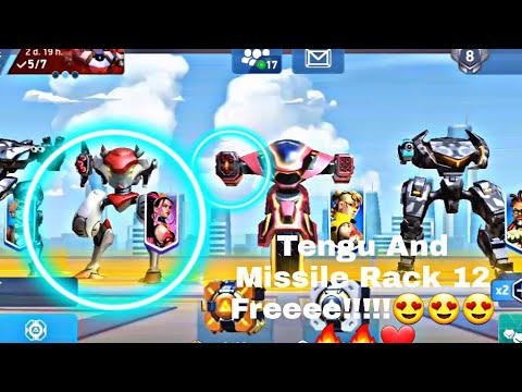Tengu and Missile rack 12 Freee!!!!!!😍😍🔥🔥❤❤=Mech Arena
