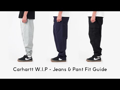 Carhartt W.I.P - Guia de ajuste de jeans e calças